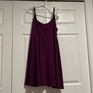 purple dress